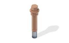 Wing Hinge Bolt - Dual Grease Groove [419-000-016]