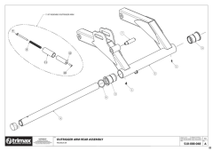 727 - Pegasus S4 - Outrigger Arm - Rear
