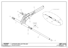 727 - Pegasus S3 - L & R OUTRIGGER ARMS - 510-000-016