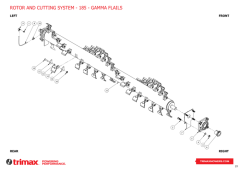 752 - Flaildek S4 - 185 - Rotor and Cutting System Gamma Flails