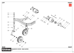 759 - Fury S1 200 - Transport System - Rear Castor