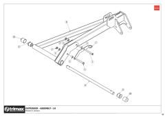 781 - Pegasus S5 OptiAdjust 493 - Outrigger Assembly LH