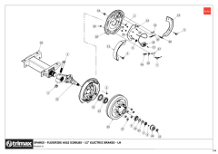 781 - Pegasus S5 SR 493 - Axle Assembly - Electric Brake Option LH & RH