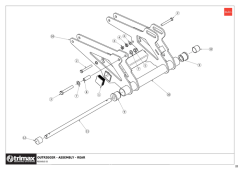 781 - Pegasus S5 SR 493 - Outrigger Assembly Rear